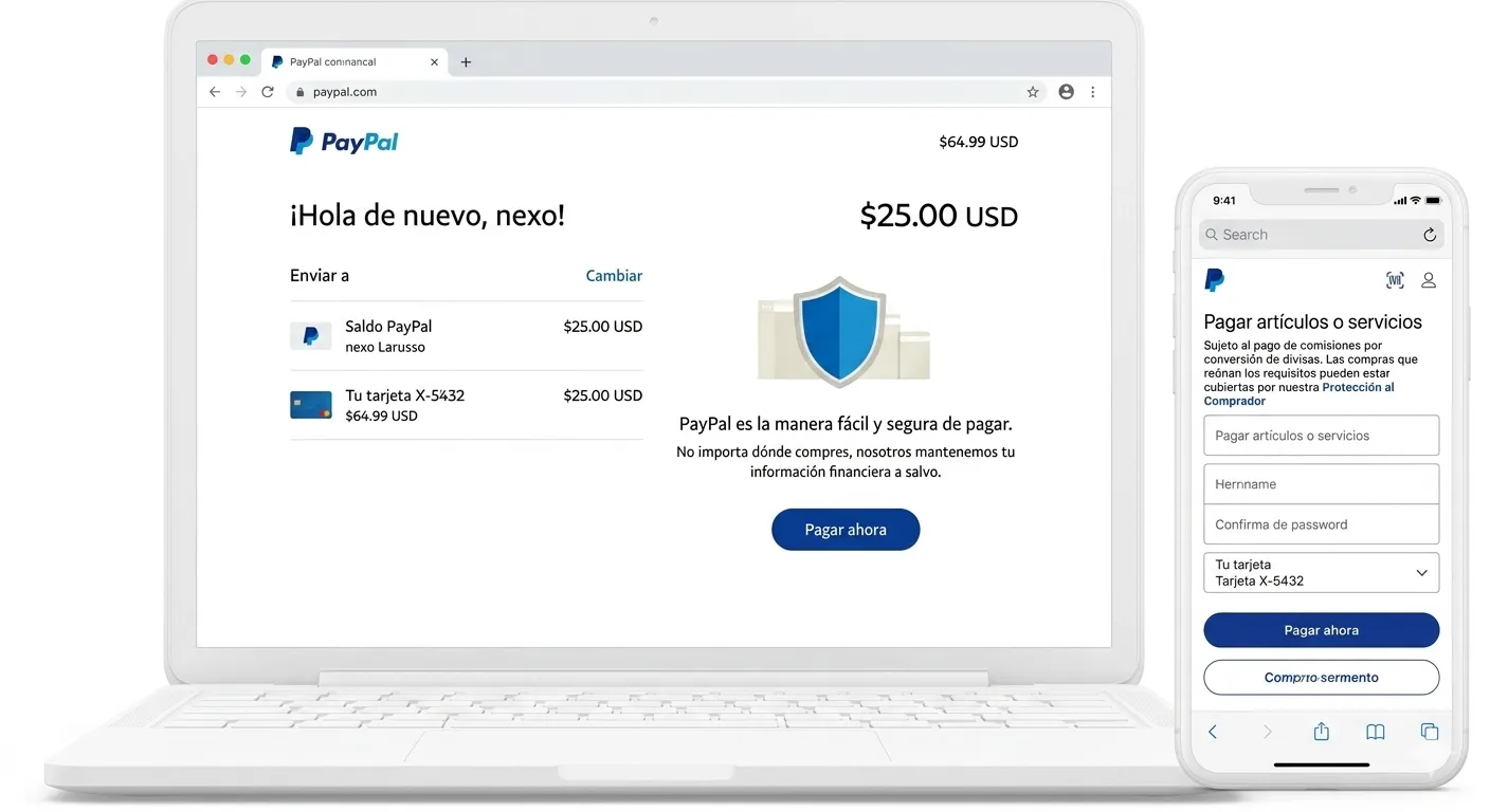 Pago con PayPal en el portal de facturación Nexo